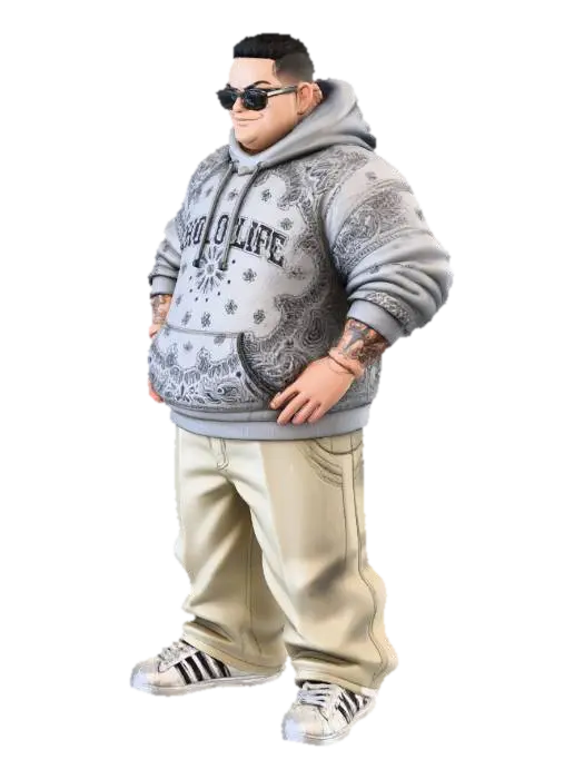 Toma como referencia la foto. Convierte a la persona en un personaje estilo anime .… - Adidas 3D model, vytvořený pomocí AI