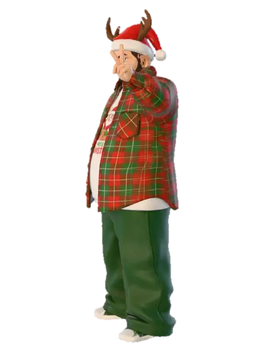 Toma como referencia la foto. Convierte a la persona en un personaje estilo anime.… - Cholo 3D model, vytvořený pomocí AI