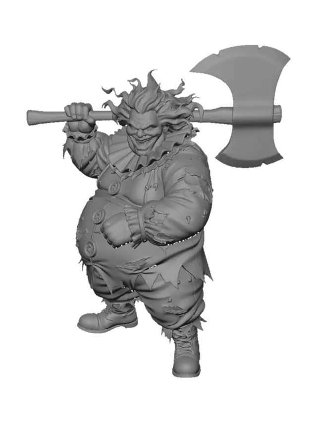 3D model for Axe-Wielding Harlequin