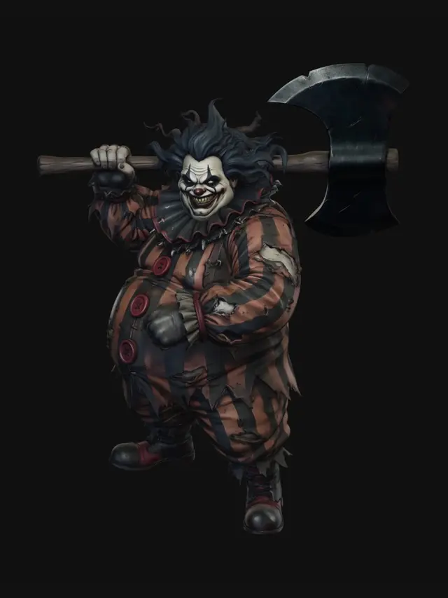 3D model for Axe-Wielding Harlequin