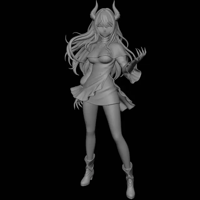 3D model for Azure Flame Sorceress