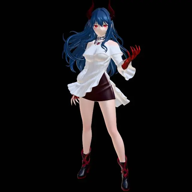 3D model for Azure Flame Sorceress