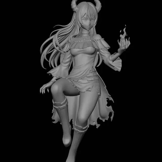 3D model for Emberbound Demoness