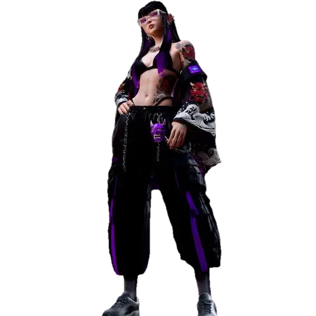 misma ropa respetando el personaje entero. solo distinta pose de modelo 3D model, vytvořený pomocí AI