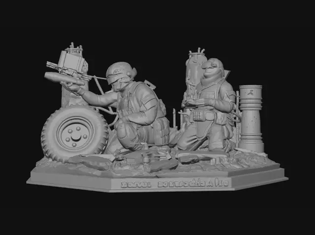 3D model for Rubble and Rifles