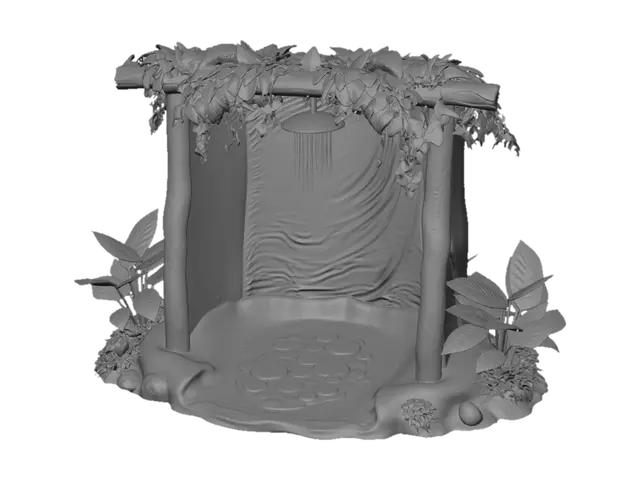 3D model for Shrek-style swamp mud shower