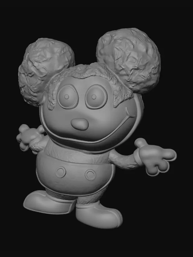 3D model for Smiling Cartoon Mouse
