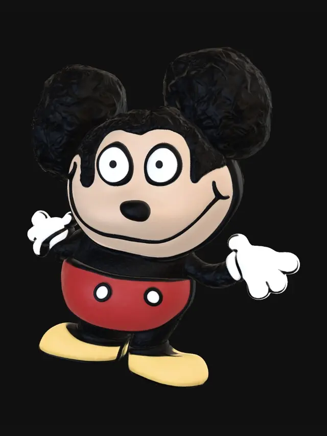3D model for Smiling Cartoon Mouse