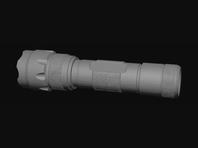 3D model for UltraFire Tactical LED Flashlight