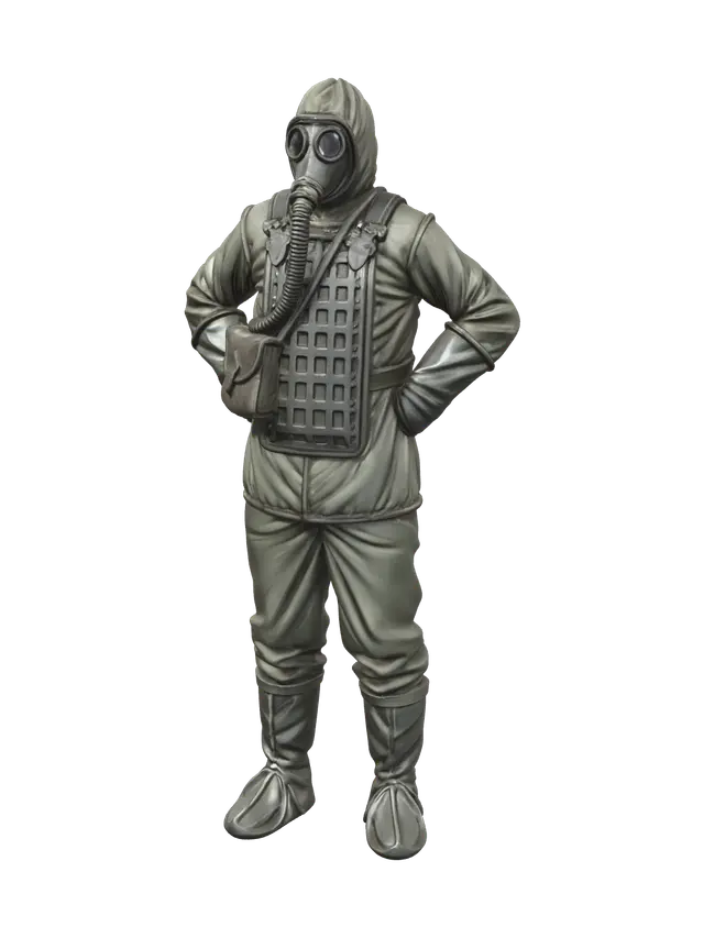 Ornate Hazmat Suit - Suitcase 3D model, vytvořený pomocí AI