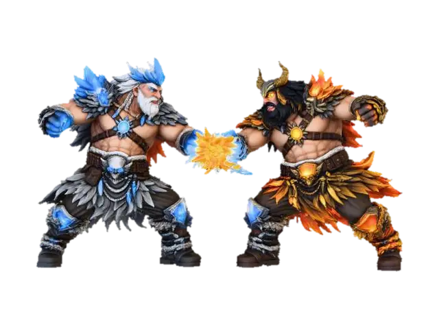 Frozen Clash 3D model, vytvořený pomocí AI