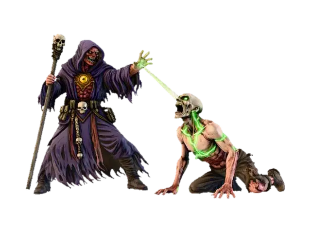 Necromancer's Power - Sorcery 3D model, vytvořený pomocí AI