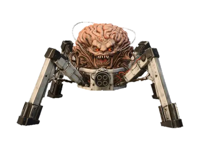Braincrawler - Doom 3D model, vytvořený pomocí AI