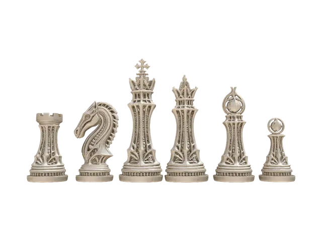 3D model for Ornate Lattice Chess Set