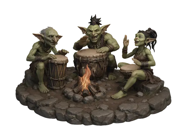 3D model for Goblin Drum Circle