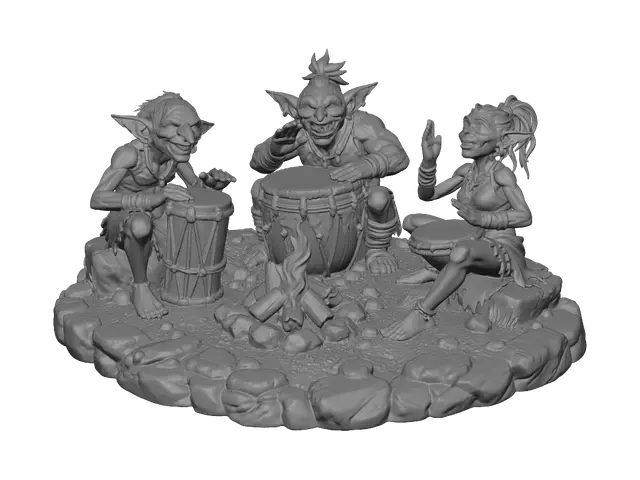 3D model for Goblin Drum Circle
