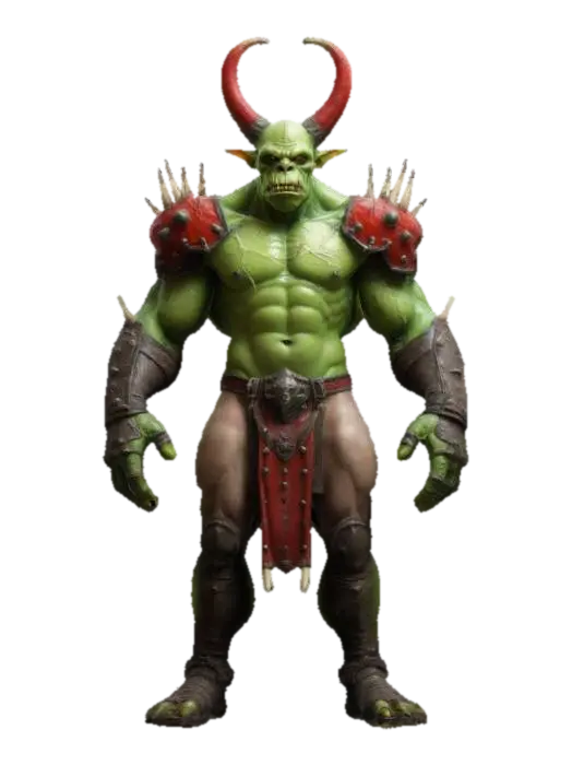 Highly Detailed, albino monster football player with spikes on his shoulder pads he… - Wow 3D model, vytvořený pomocí AI