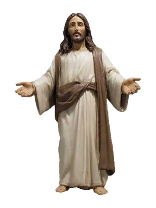 jesus 3D model, vytvořený pomocí AI