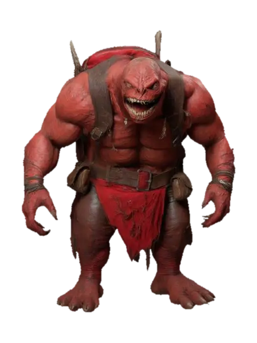 Troll Warrior 3D model, vytvořený pomocí AI