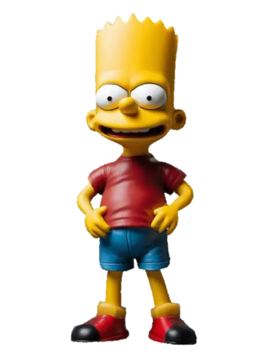 bart Simpson - Iconic 3D model, vytvořený pomocí AI