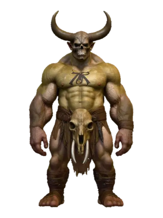 Minotaur Sentinel - Bull 3D model, vytvořený pomocí AI
