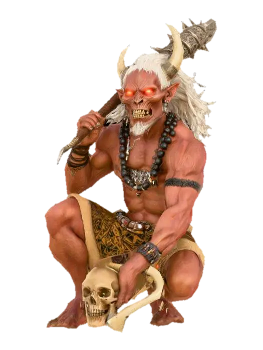 Savage Demon Lord, #PBR# 3D model, vytvořený pomocí AI