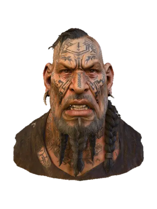 Ogre Runes - Symbols 3D model, vytvořený pomocí AI