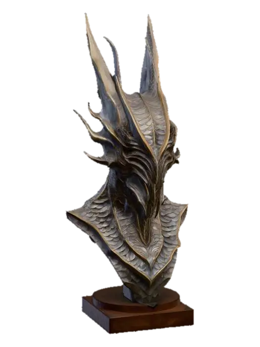3D model for Frostfire Dragon Bust, #villain#