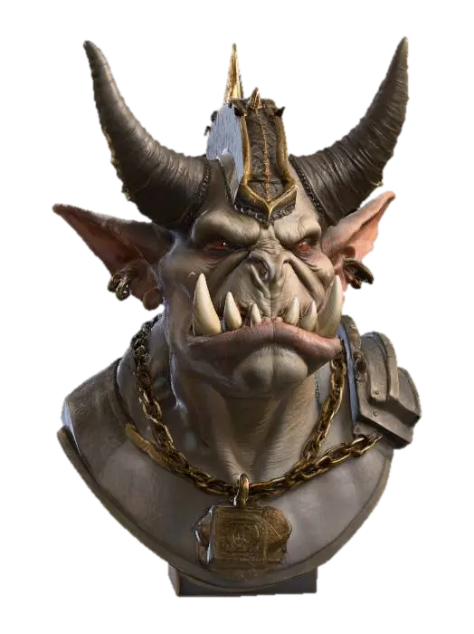 3D model for Orc King, #villain#