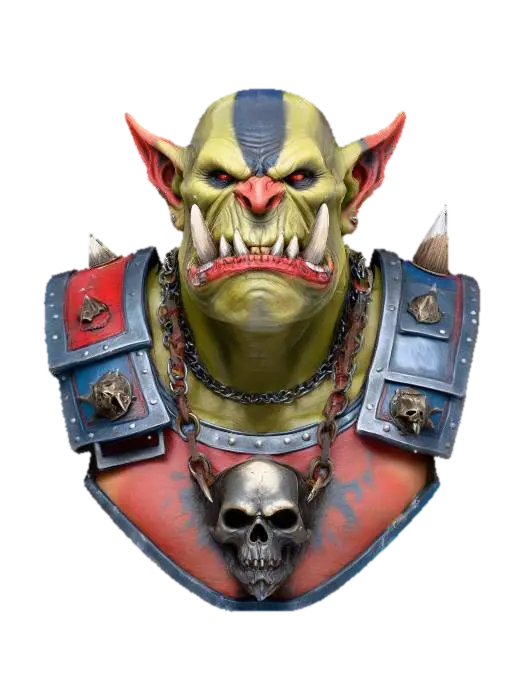 3D model for Orc Warlord, #villain#