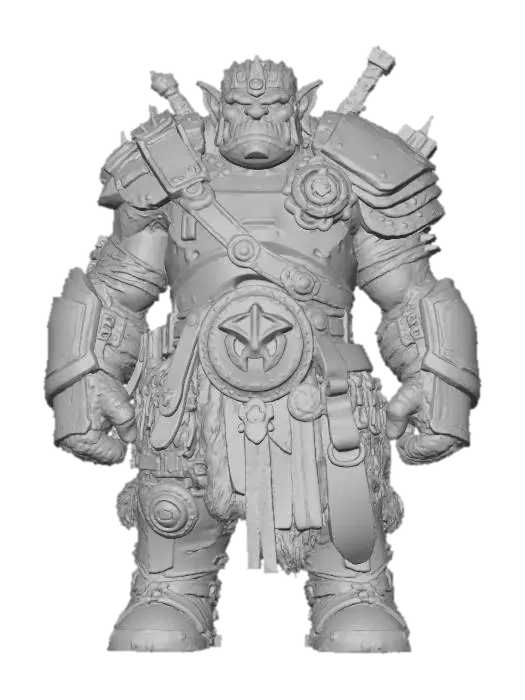 3D model for Orc Warrior Armored, #villain#