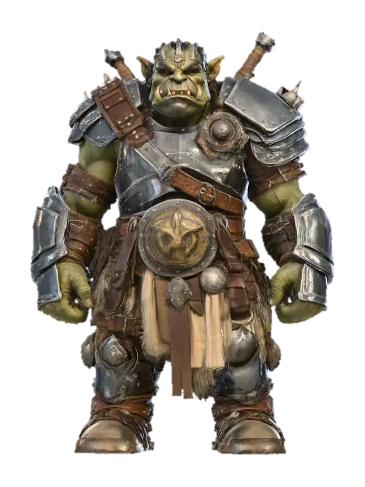 3D model for Orc Warrior Armored, #villain#
