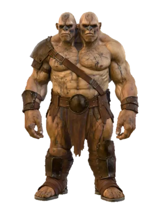 Two-Headed Warrior - Twoheaded AI 생성 3D 모델
