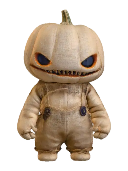 Pumpkin Stitchling, #Halloween2025# - Event 3D model, vytvořený pomocí AI