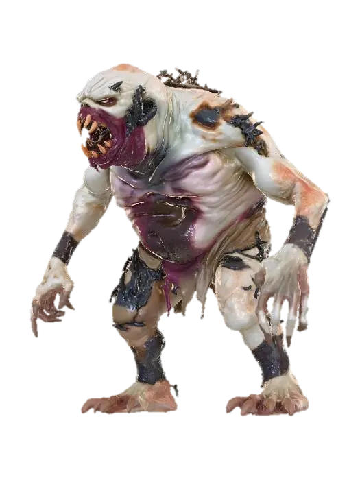 Savage Troll 3D model, vytvořený pomocí AI