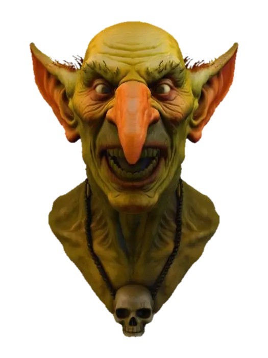 3D model for Goblin Portrait, #villain#