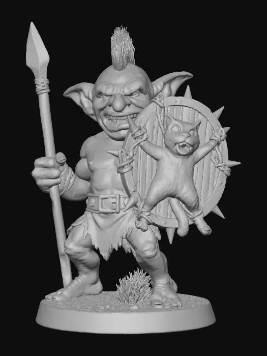 3D model for Goblin Guardian with Cat Shield