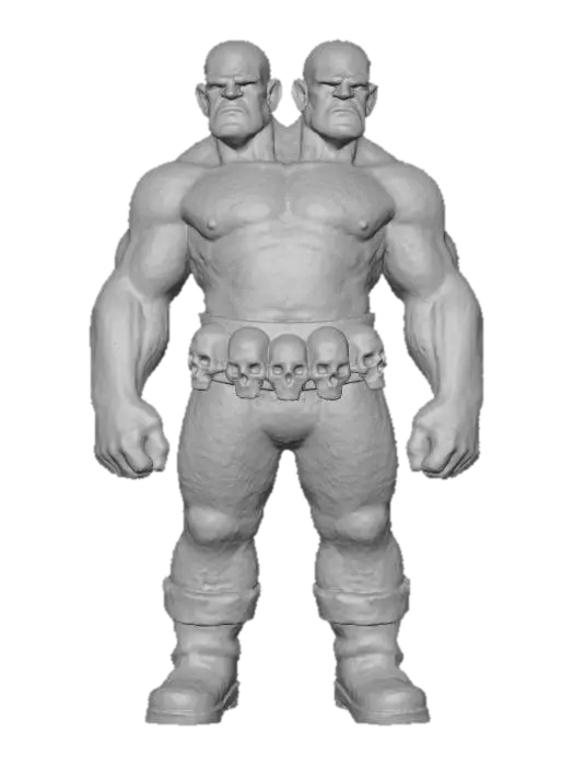 3D model for LOW POLY DUAL HEAD GIANT