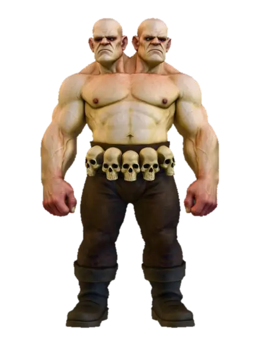 3D model for LOW POLY DUAL HEAD GIANT