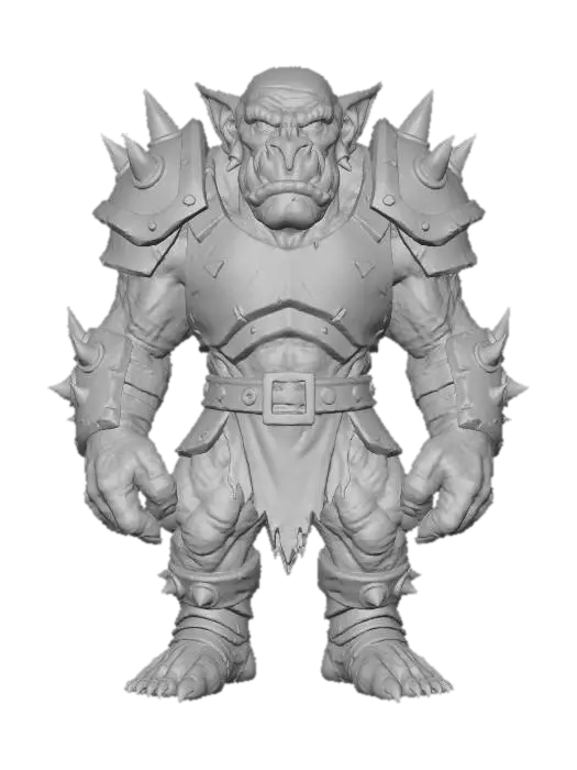 3D model for Orc Warrior in Armor