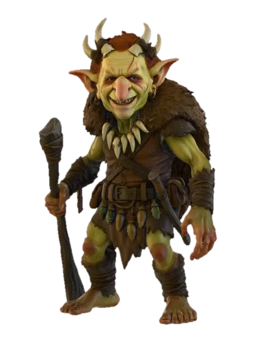 Goblin Elder 3D model, vytvořený pomocí AI
