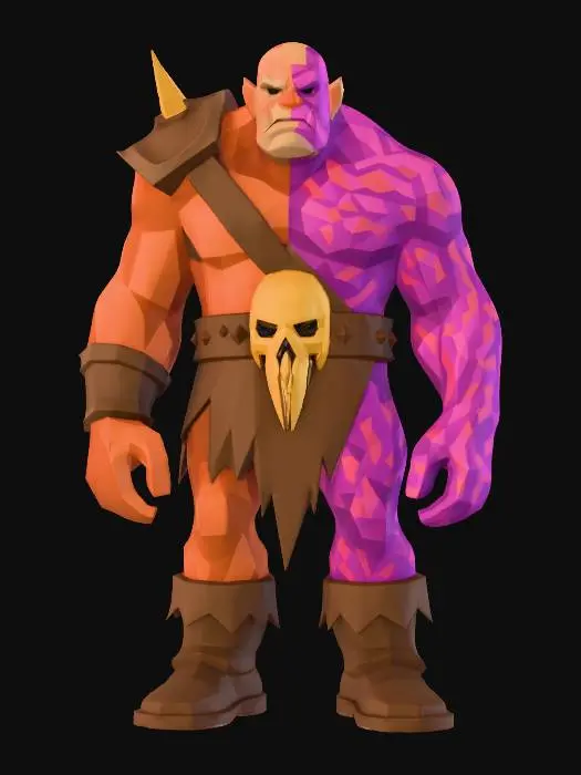 3D model for Dual Element Warrior