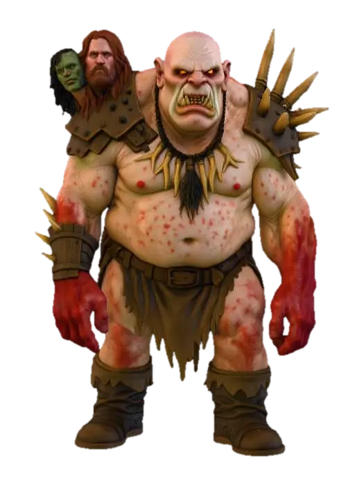 Ogre's Fury 3D model, vytvořený pomocí AI