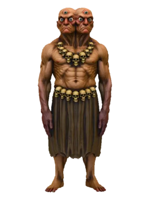 Twin Gaze Titan - Warriors 3D model, vytvořený pomocí AI