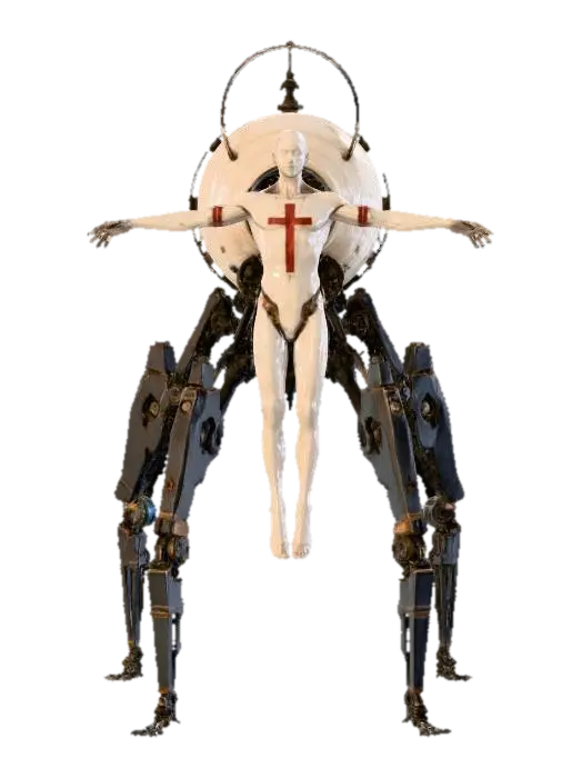 Ascension Machine - Mechanism 3D model, vytvořený pomocí AI