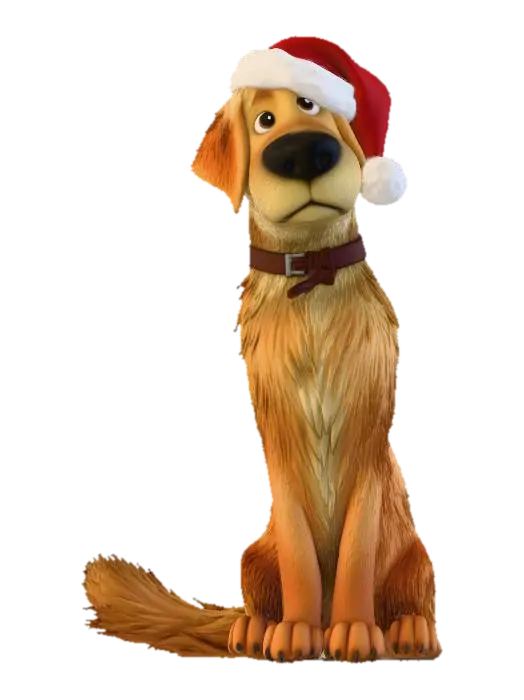 Festive Pup, #Christmas2025# - Happy 3D model, vytvořený pomocí AI