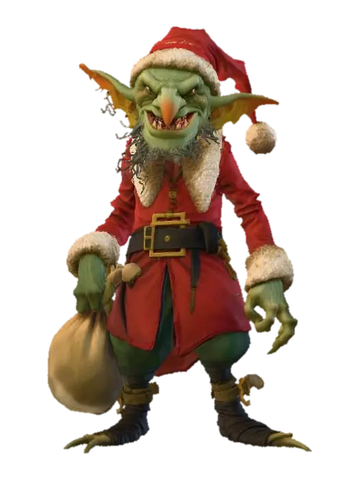 Goblin Claus, #Christmas2025# - Xmas 3D model, vytvořený pomocí AI