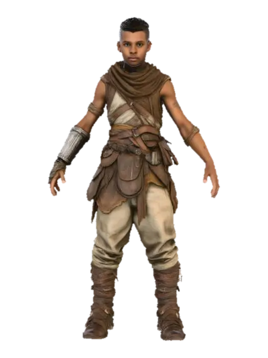 Warrior's Resolve - Courage 3D model, vytvořený pomocí AI