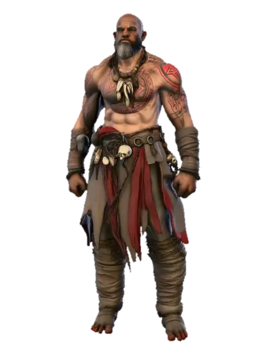 Modello 3D Warrior's Resolve, generato dall’IA