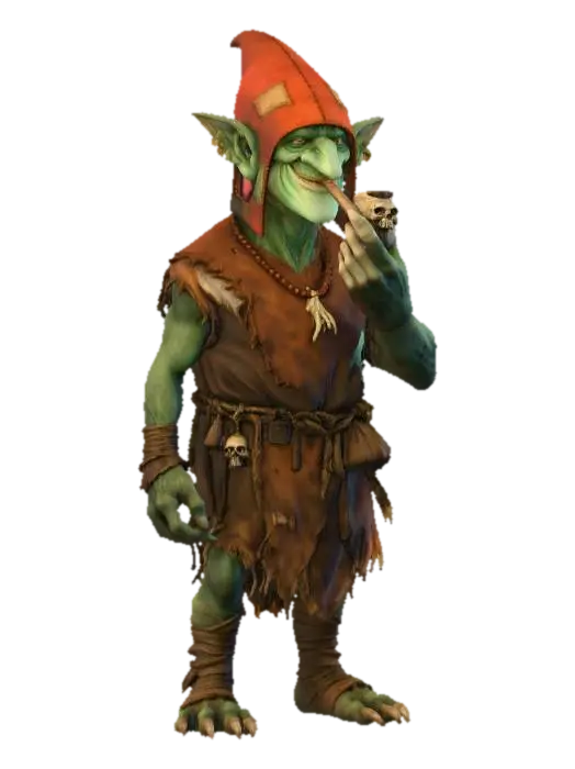 Goblin Sage - Brave 3D model, vytvořený pomocí AI